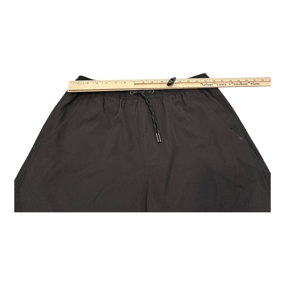Kenneth Cole Men's XL Swim Trunks Shorts Quick Dry Charcoal Gray Drawstring